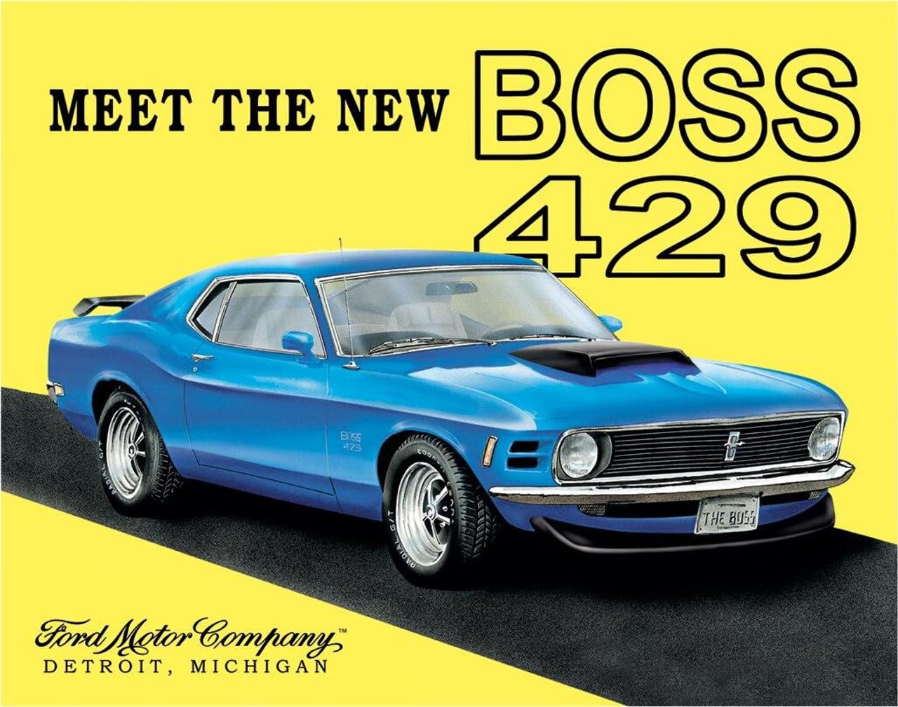 Amazon.com: Desperate Enterprises Ford Mustang Boss 429 Tin Sign